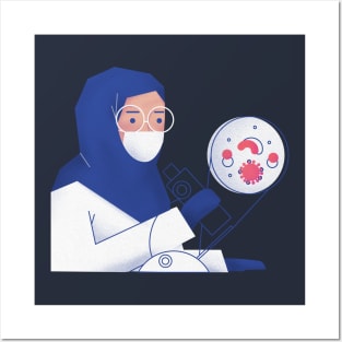 Muslim Essential Employee Fight Coronavirus Posters and Art